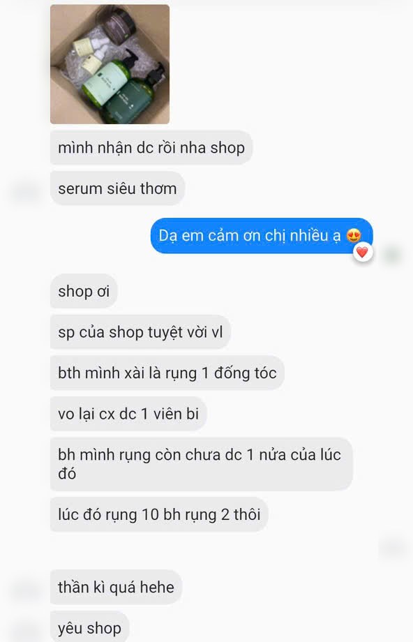 Tin nhắn phản hồi của khách